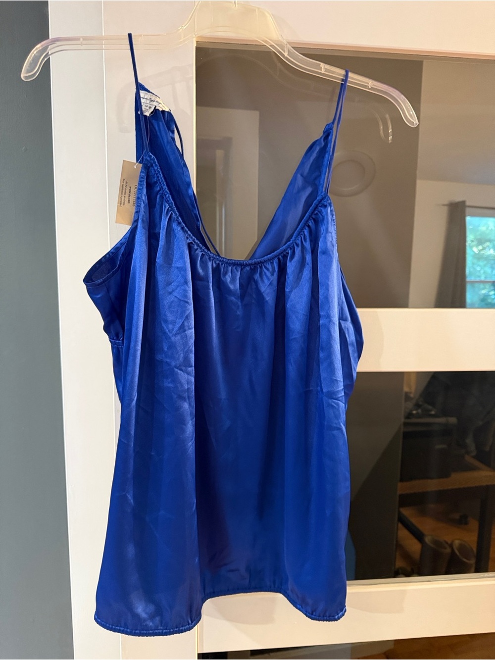 American Eagle Outfitters Satin Cami in Royal Blue